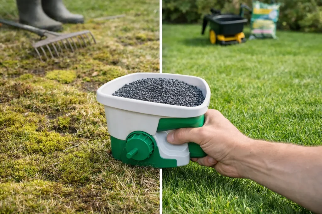 Hogyan szabaduljunk meg a mohától a gyepben? Teljes országos útmutató + hatékony mohairtó megoldások (2026)