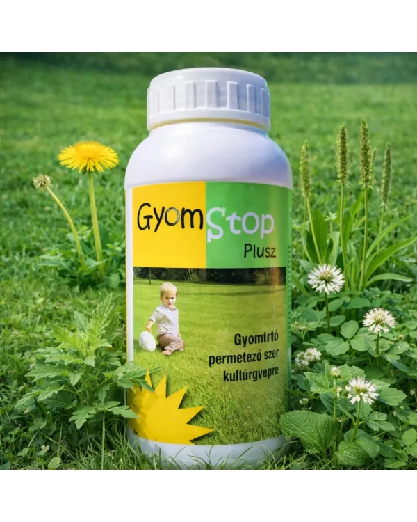 Gyom Stop Plusz – Professzionális pázsit gyomirtó szer kétszikű gyomok ellen, gyepre optimalizálva
