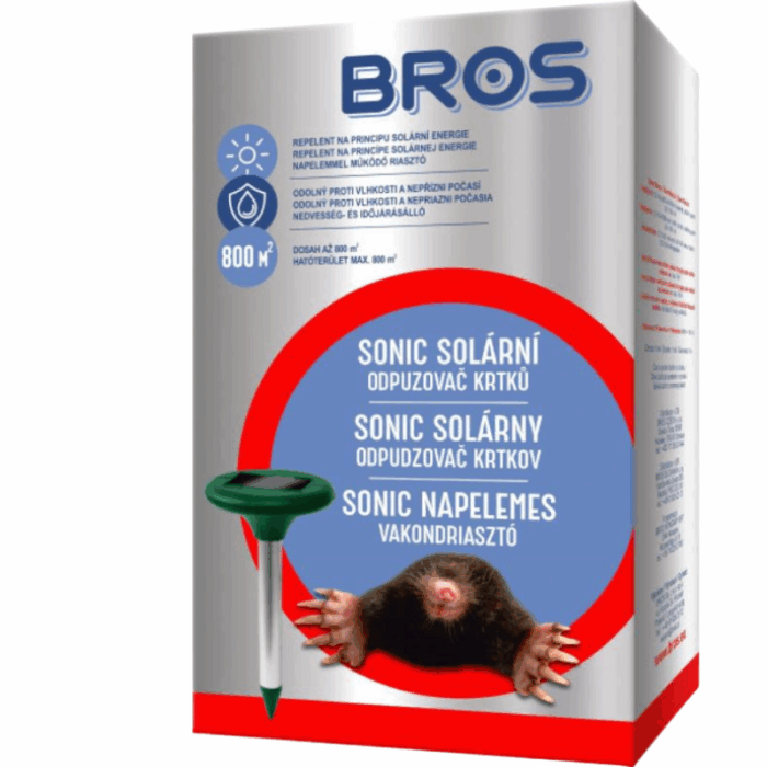 Bros Vakondriasztó ultrahangos napelemes