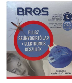 Bros Szúnyogirtó kombi készülék+10 lapka