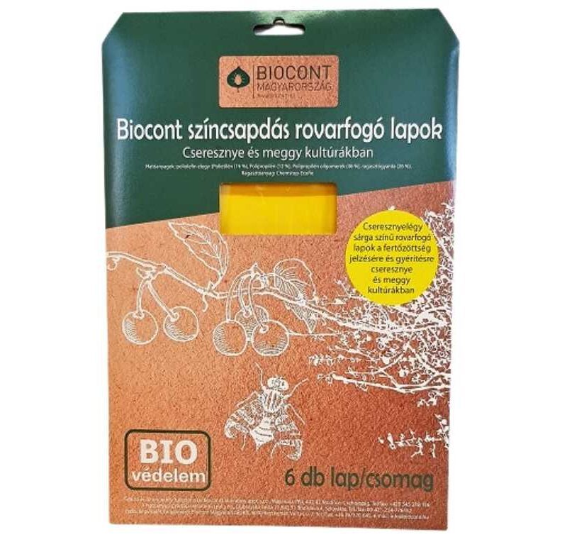 Biocont cseresznyelégy színcsapda 6db-os Biocont cseresznyelégy színcsapda 6db-os