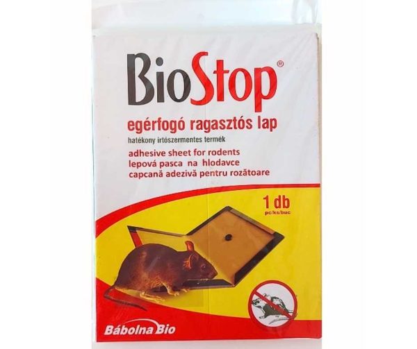 BIOSTOP Egérfogó Ragasztós Lap - Csendes Vadász