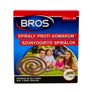 Bros Szúnyogirtó és Riasztó Spirál 10 db - Kültéri Védelem
