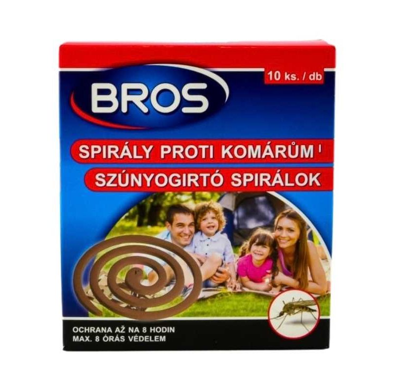Bros Szúnyogirtó és Riasztó Spirál 10 db - Kültéri Védelem