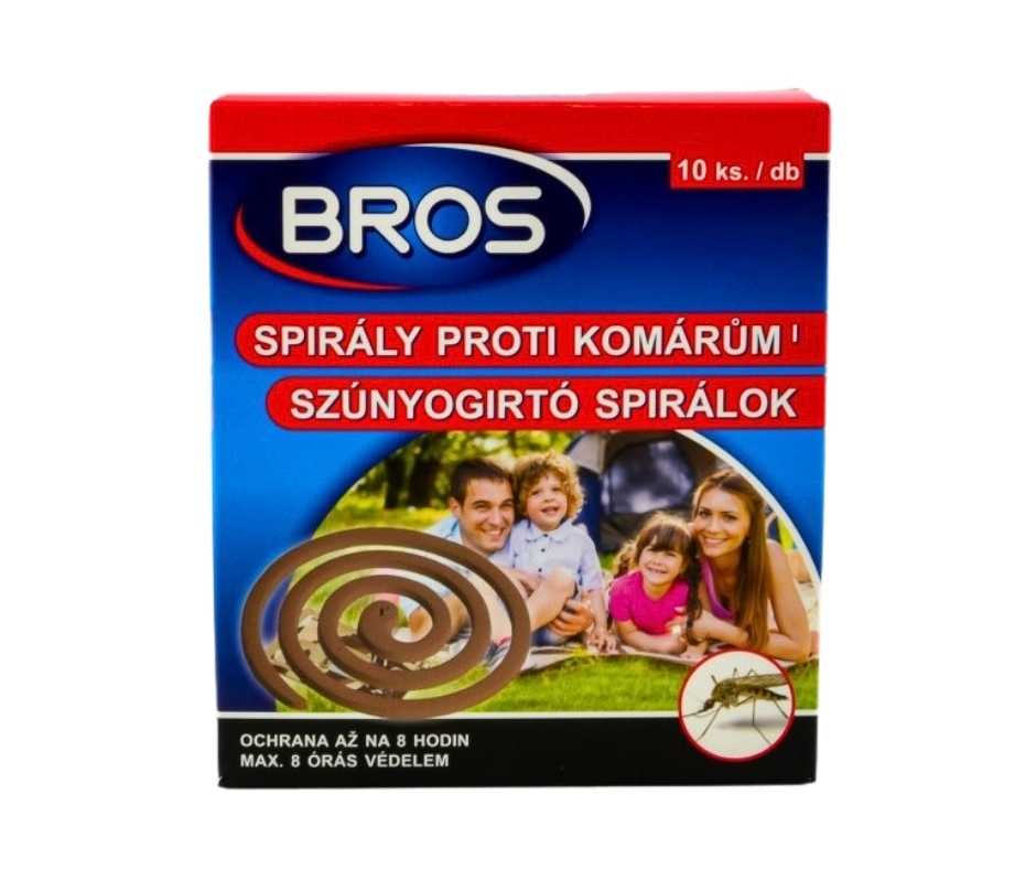 Bros Szúnyogirtó és Riasztó Spirál 10 db - Kültéri Védelem