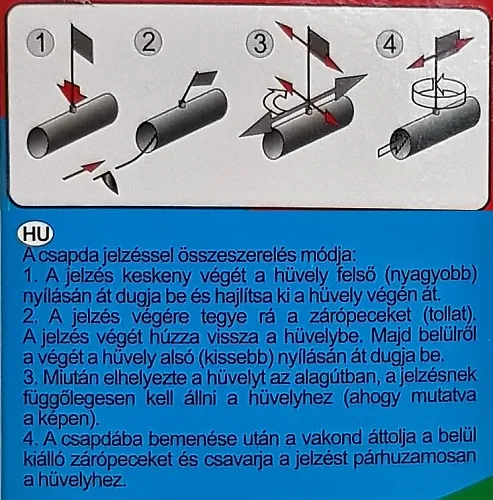 Bros Vakondcsapda fogásjelzővel