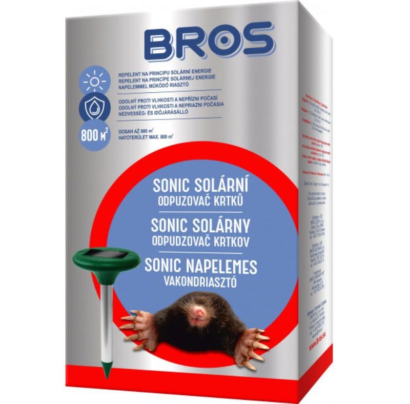 Bros Vakondriasztó Napelemes - Univerzális Kártevő Riasztó