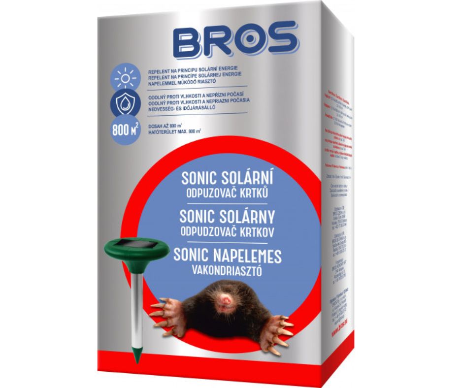 Bros Vakondriasztó Napelemes - Univerzális Kártevő Riasztó