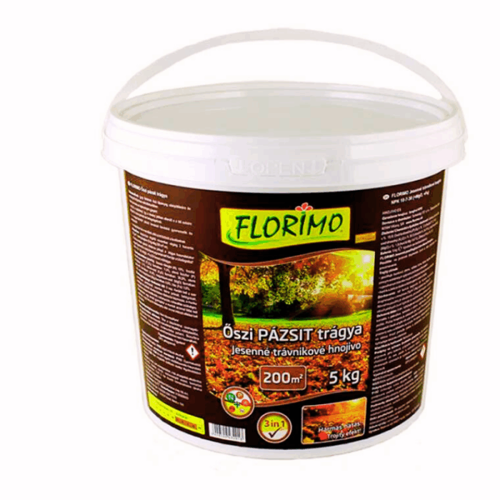 FLORIMO műtrágya Őszi Pázsit/vödör/ 5 Kg