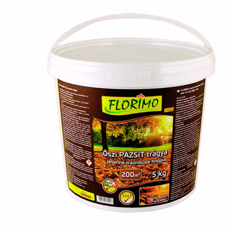 FLORIMO műtrágya Őszi Pázsit/vödör/ 5 Kg FLORIMO műtrágya Őszi Pázsit/vödör/ 5 Kg