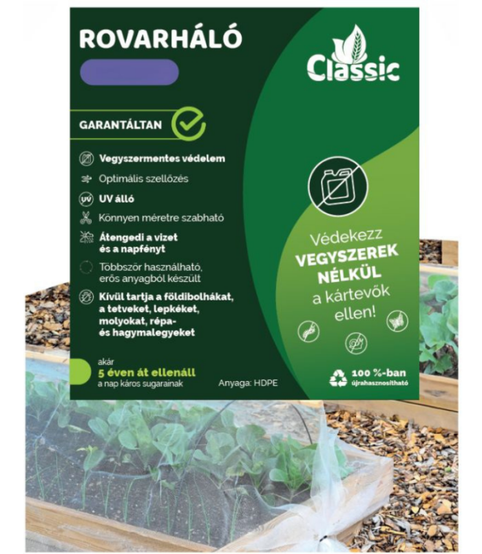 Rovarháló 2 * 10 m