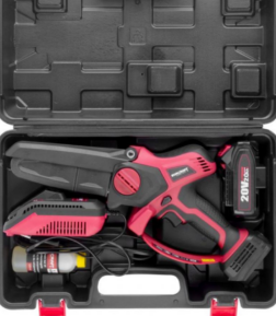 Fűrész Worcraft CHS-S20LiBPM ShareSYS, 20V Li-Ion, kézi, mini láncfűrész, szénkefe nélküli, 15 cm-es