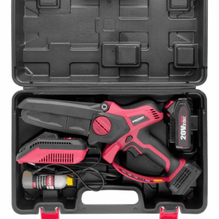 Fűrész Worcraft CHS-S20LiBPM ShareSYS, 20V Li-Ion, kézi, mini láncfűrész, szénkefe nélküli, 15 cm-es