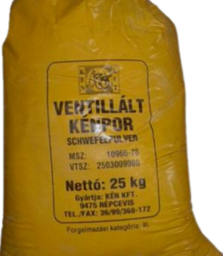 Ventillált kénpor