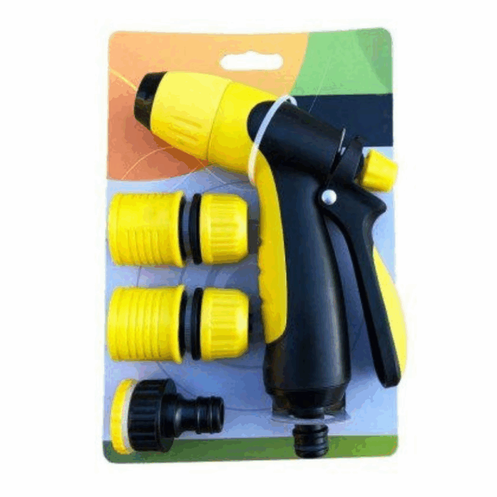 Locsolópisztoly szett 5 db-os (pisztoly+csatlakozók)