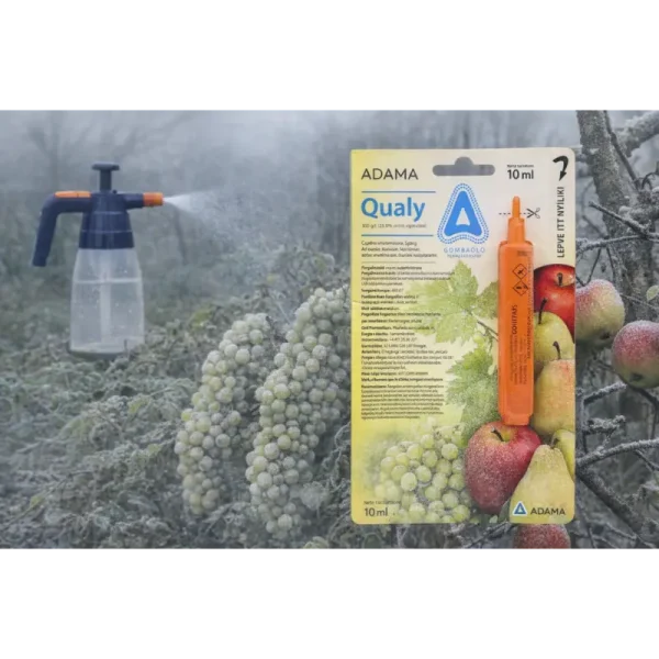 Qualy gombaölő permetezőszer 50 ml – szürkepenész és varasodás ellen | fagypont közeli védelem