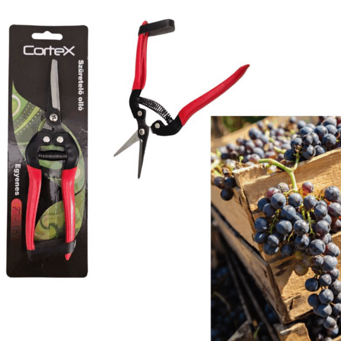 Cortex szüretelőolló egyenes élű 18 cm