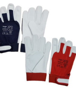 Kesztyű TOP GOVE 8-as kecskebőr pamut kézháttal