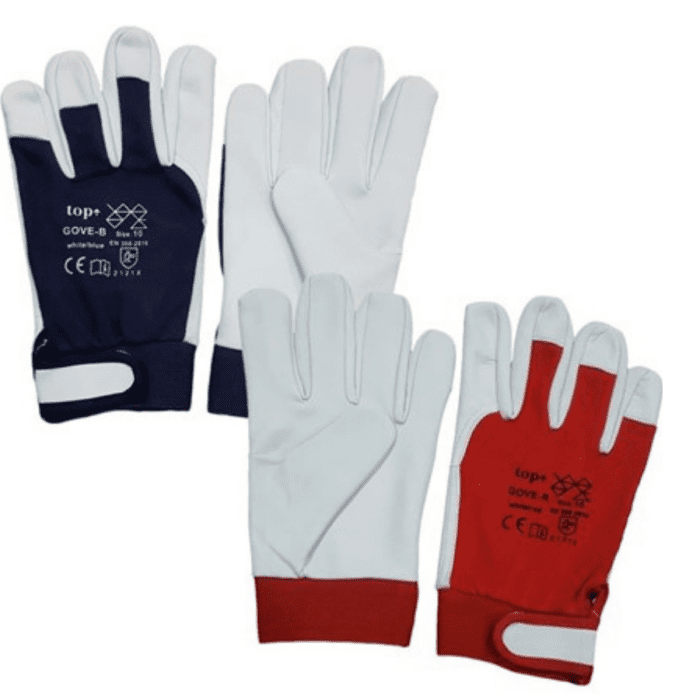 Kesztyű TOP GOVE 8-as kecskebőr pamut kézháttal