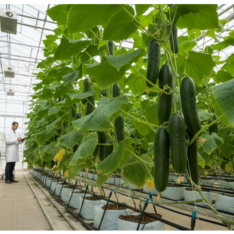 Kristályos műtrágya uborkához: Maximális terméshozam precíziós tápanyag-utánpótlással
