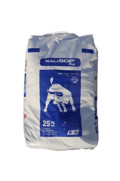 Kálium-szulfát Klórmentes Vízoldható Műtrágya Zsák – 25 kg