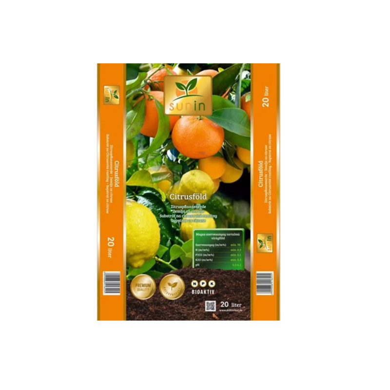 Virágföld SUNIN citrusföld 20 L Virágföld SUNIN citrusföld 20 L