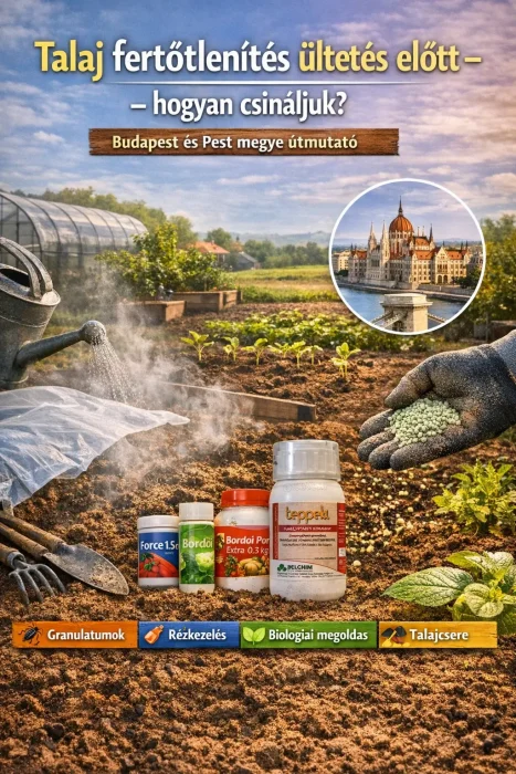 Talaj fertőtlenítés ültetés előtt – hogyan csináljuk? (Budapest és Pest megye útmutató)