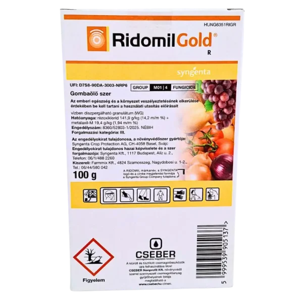 Ridomil Gold gombaölő szer – peronoszpóra és fitoftóra ellen Ridomil Gold gombaölő szer – peronoszpóra és fitoftóra ellen