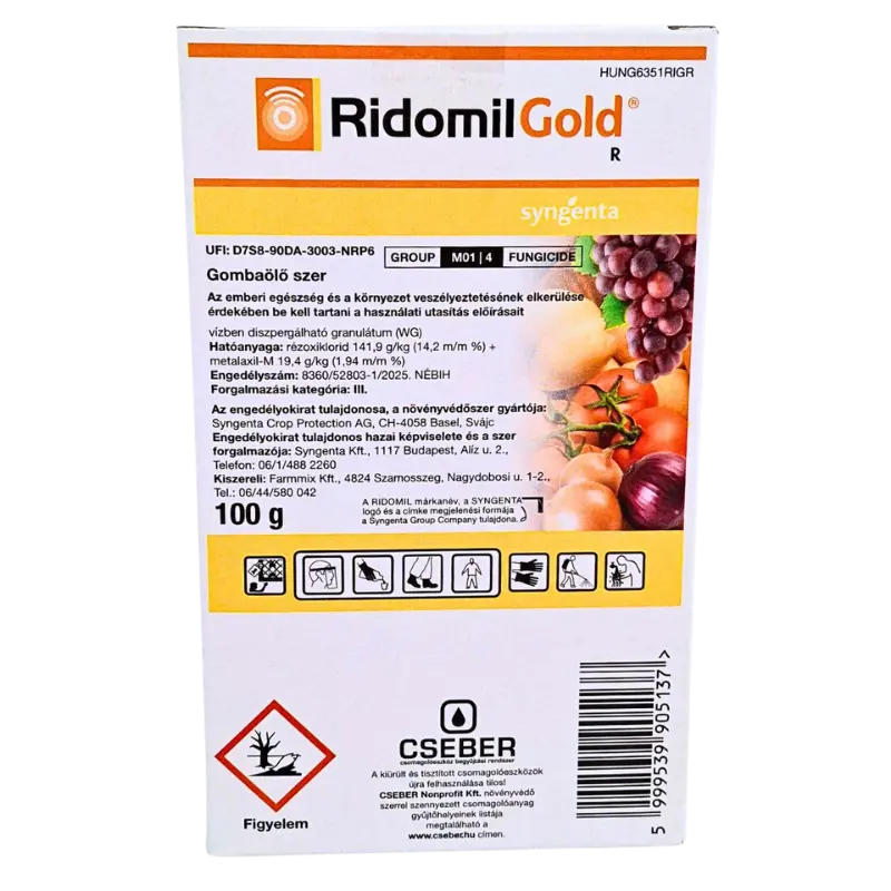 Ridomil Gold gombaölő szer – peronoszpóra és fitoftóra ellen