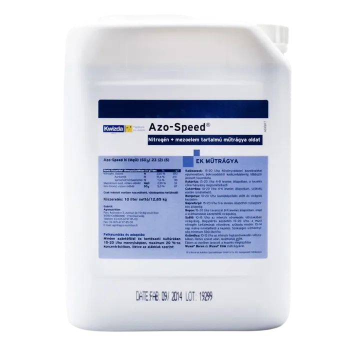 AZOSPEED AMINO (Repce) 10L – Tartós hatású folyékony nitrogén fejtrágya