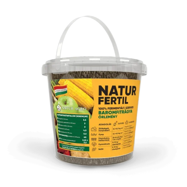 NATUR FERTIL csirketrágya – 100% természetes, fermentált szerves trágya élő baktériumokkal