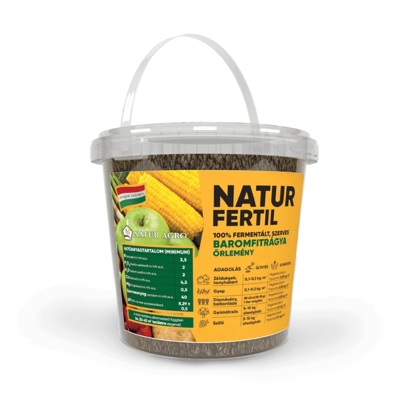 NATUR FERTIL csirketrágya – 100% természetes, fermentált szerves trágya élő baktériumokkal