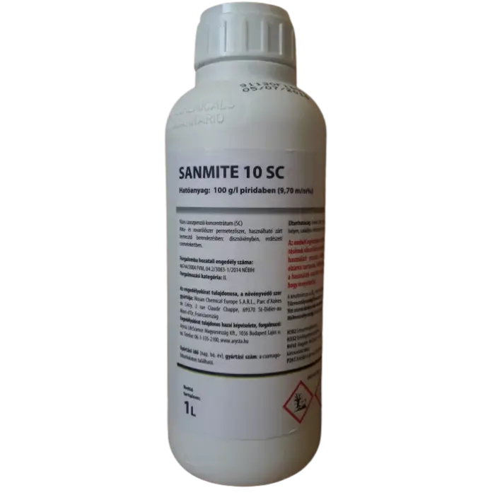 Sanmite 10 SC – Atkaölő szer minden fejlődési alak ellen | 100 g/l piridabenSanmite 10 SC – Atkaölő szer minden fejlődési alak ellen | 100 g/l piridaben
